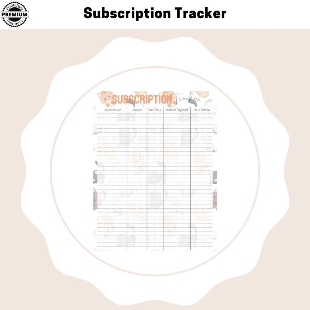 Subscription Tracker