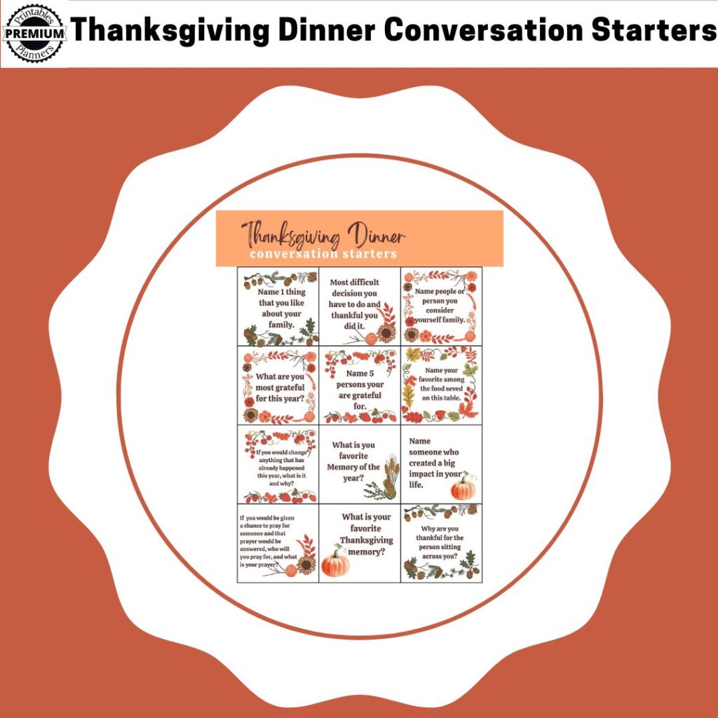 Thanksgiving Dinner Conversation Starters