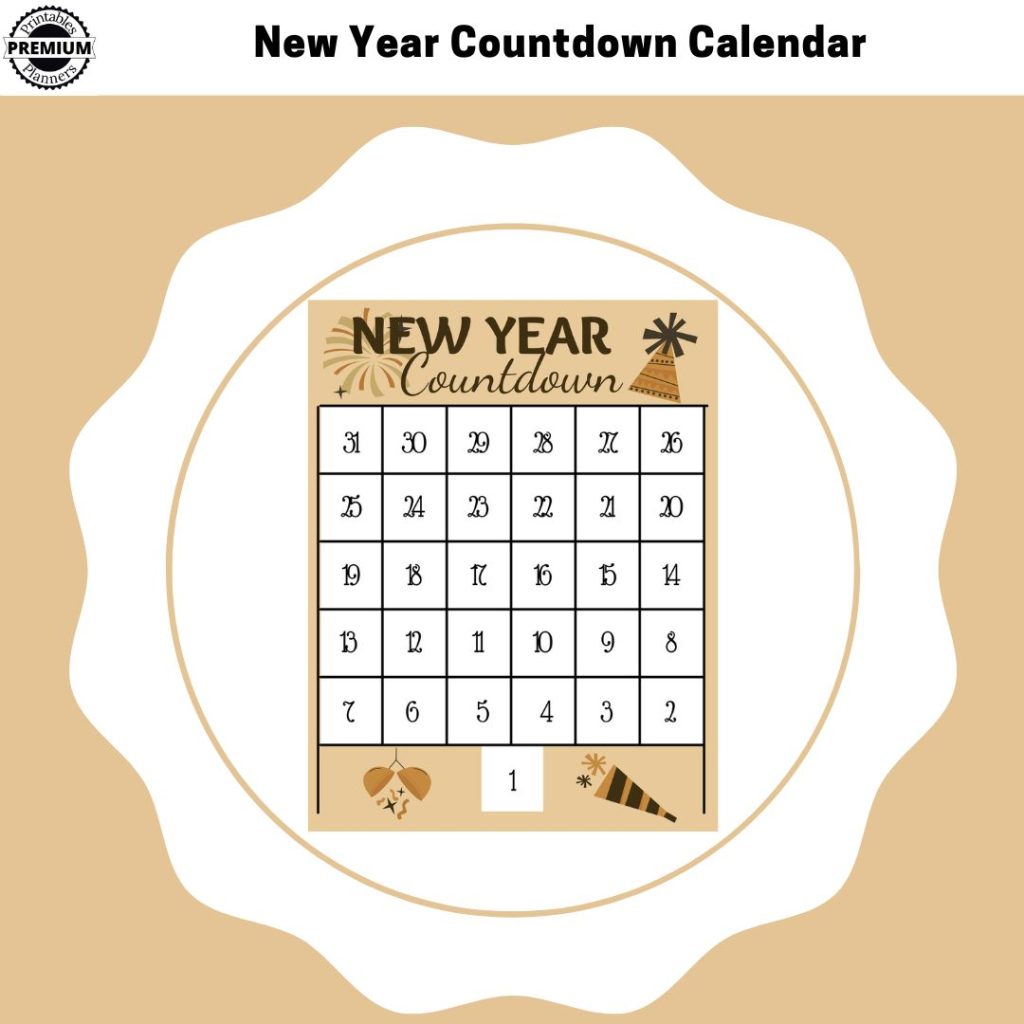 New Year Countdown Calendar